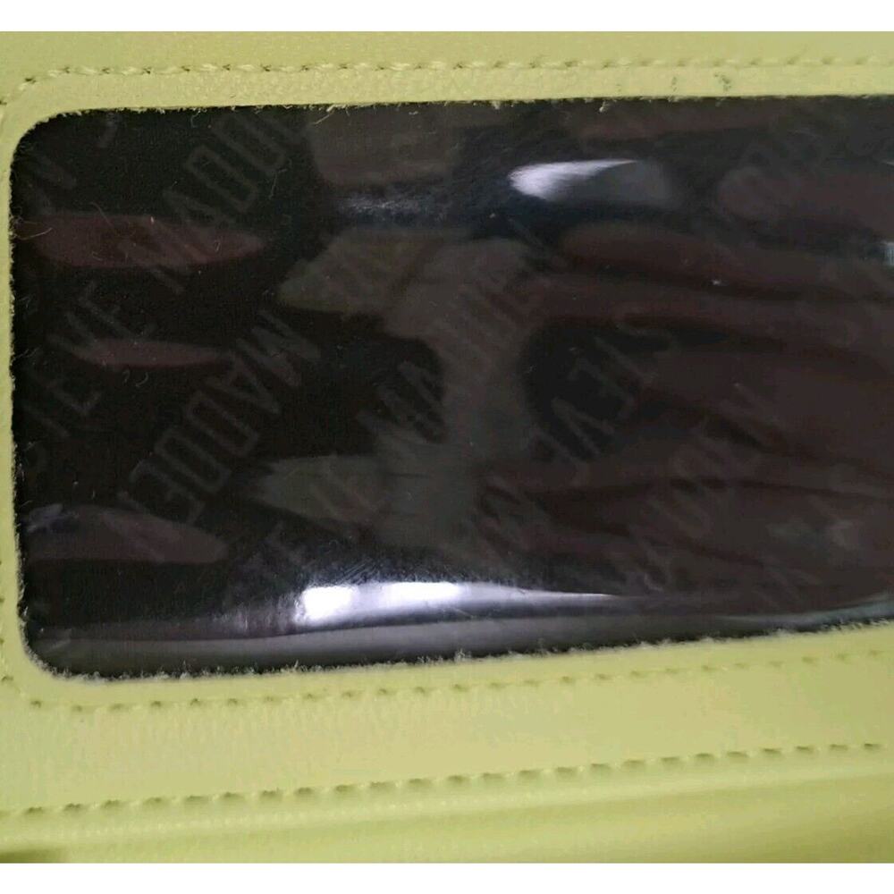 Steve Madden Zip Around Clutch Wallet Wristlet Quilted Yellow Multicompartment - Picture 7 of 9